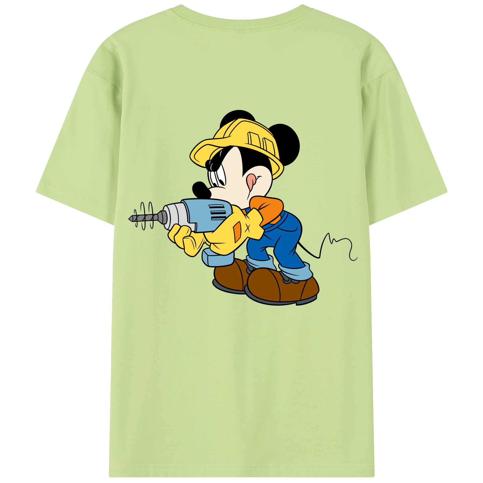 （画像用） ミッキーマウス Mickey Mouse 綿100％半袖Tシャツ（背面プリント）